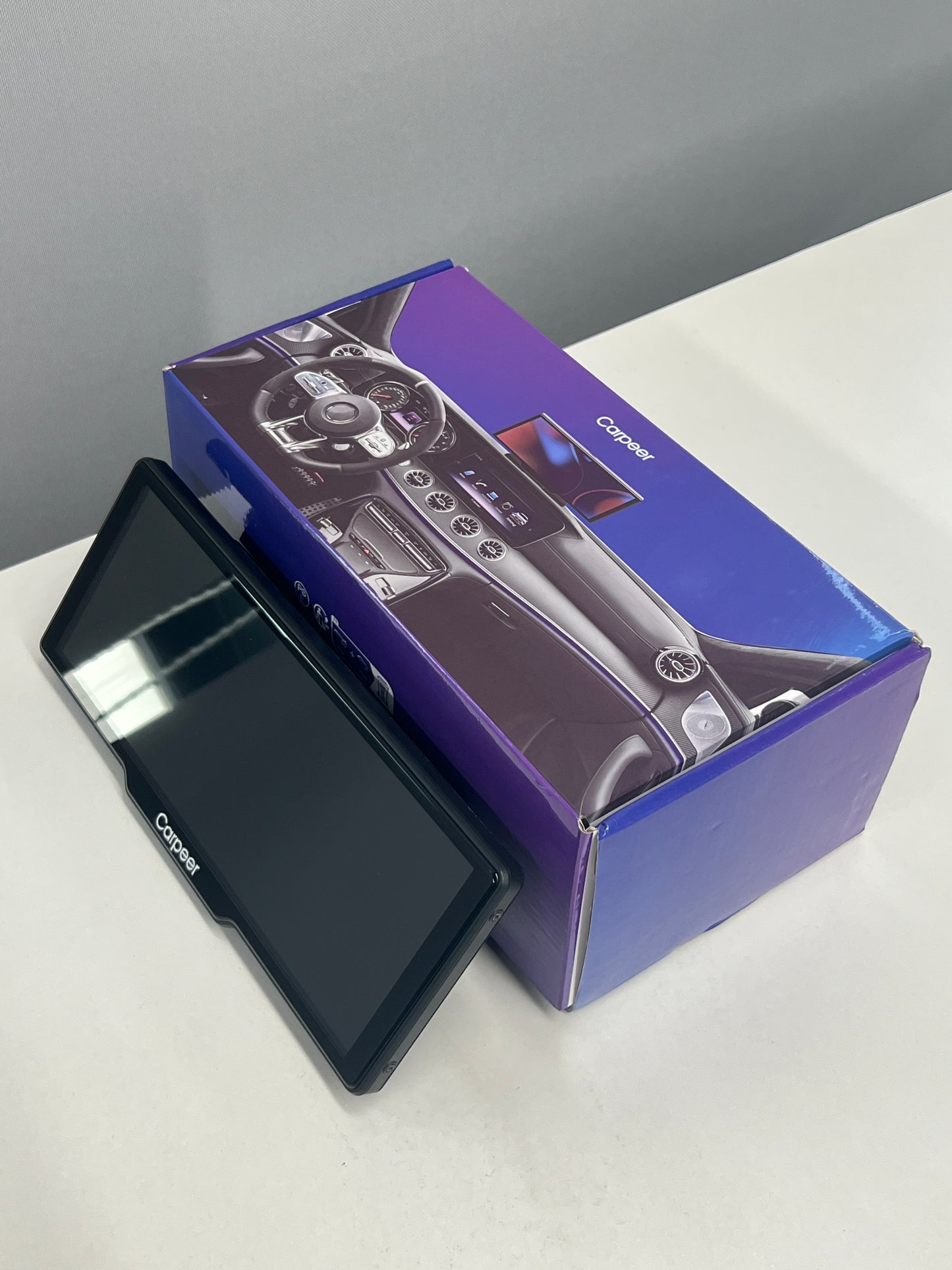 H805D 10.26-Inch Vehicle Navigation Display (On-Board Computer) & Portable Media Player with Dual Dash Camera, Wireless CarPlay and Rearview Camera Support