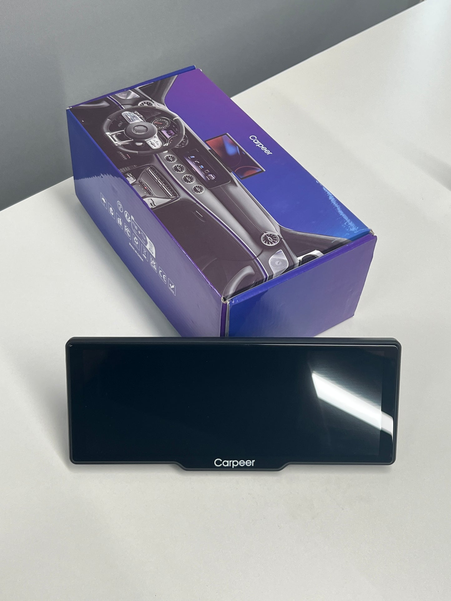 H805D 10.26-Inch Vehicle Navigation Display (On-Board Computer) & Portable Media Player with Dual Dash Camera, Wireless CarPlay and Rearview Camera Support