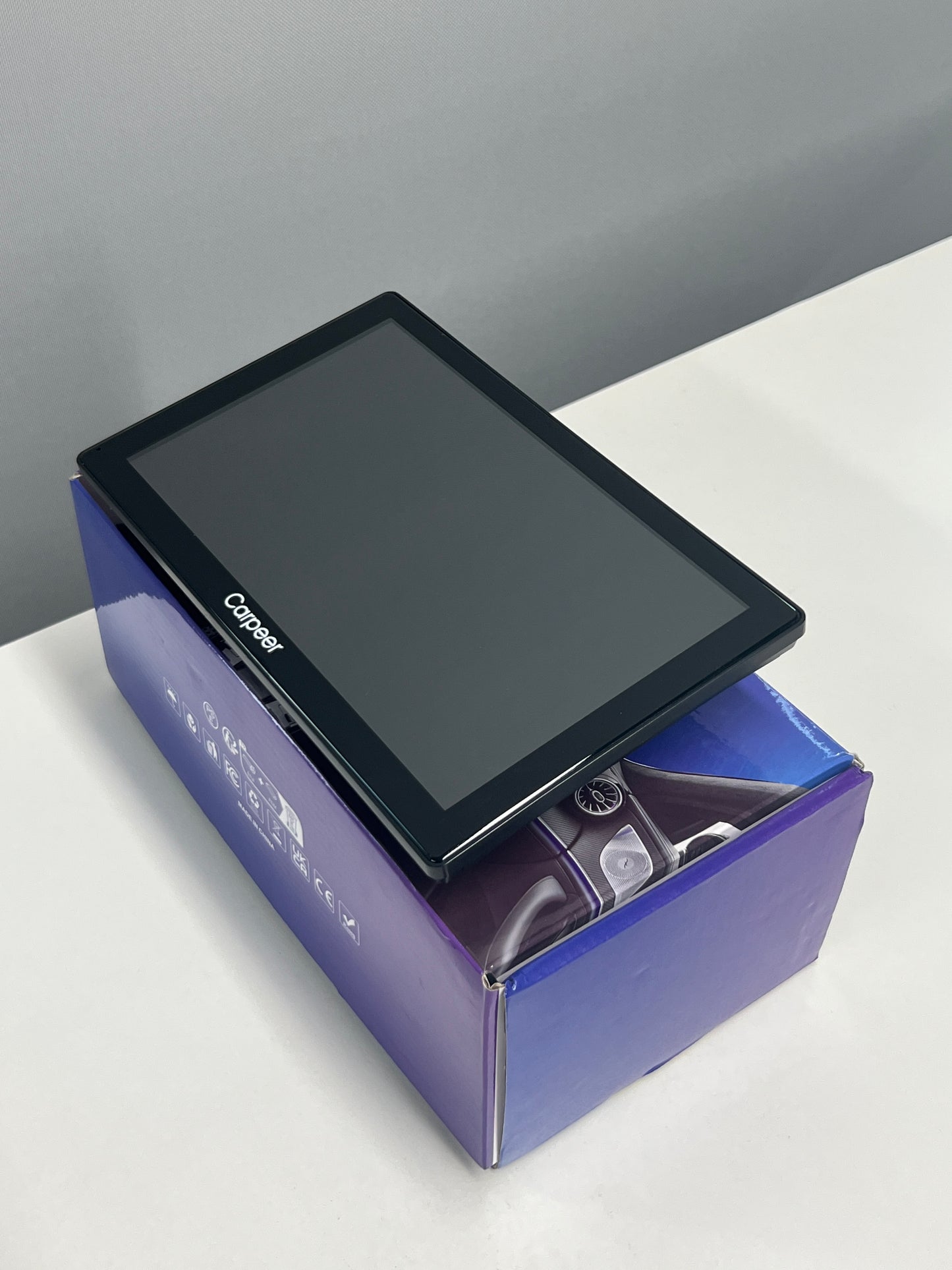 A301 9-Inch Vehicle Navigation Display (On-Board Computer) & Portable Media Player with Wireless CarPlay, Android Auto, Dual Recording and AHD Rearview Camera Support